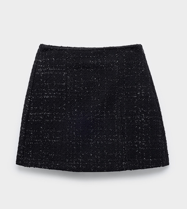 كوتون تنانير قصيرة - أسود Mini Skirts