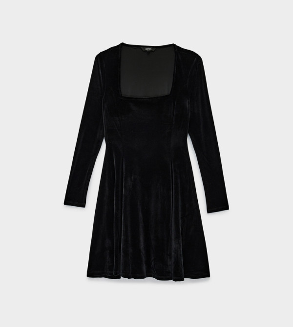 كوتون  فساتين ميني  - أسود Mini Dresses
