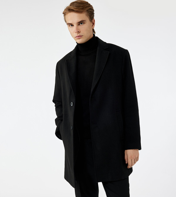 Koton  Overcoats - Black Overcoats