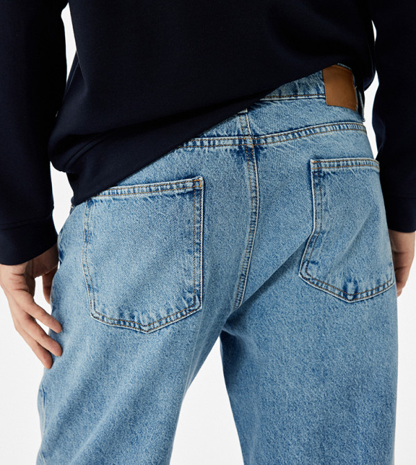 كوتون كوتون - كحلي Straight Jeans