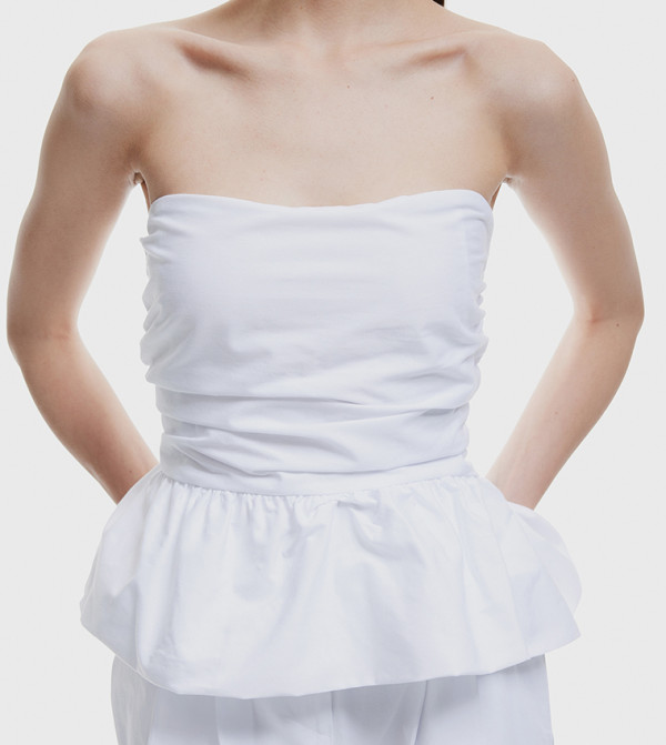 Koton  Sleeveless Tops - White Sleeveless Tops
