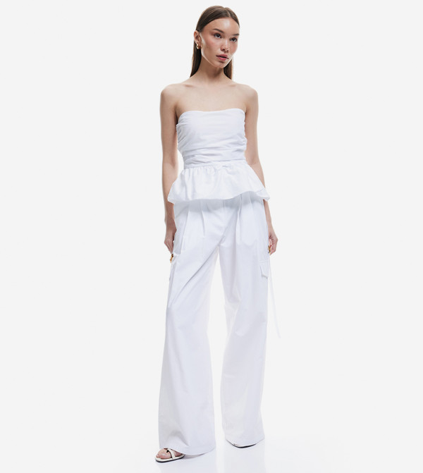 Koton  Sleeveless Tops - White Sleeveless Tops