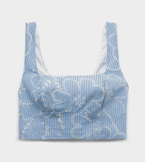 Koton  Cropped Tops - Blue Cropped Tops