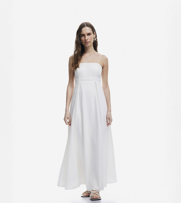 Koton  maxi-summer-edits - Beige Maxi Dresses