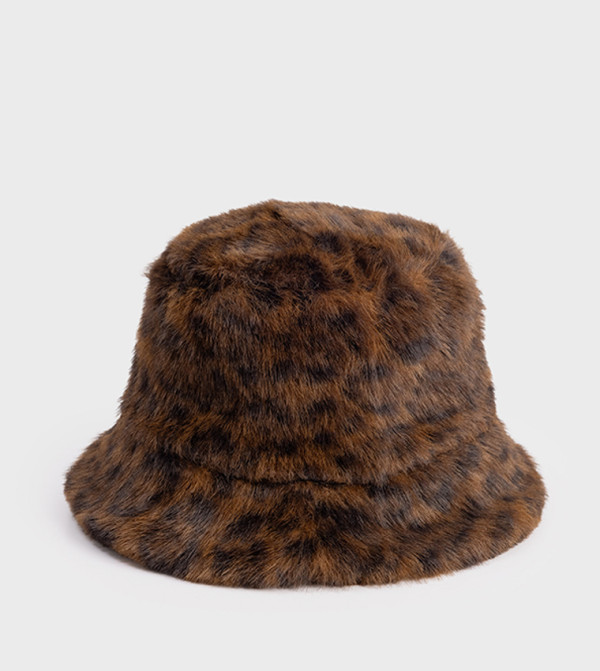 Koton Bucket Hats - Dark Brown Bucket Hats