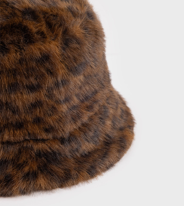 Koton Bucket Hats - Dark Brown Bucket Hats