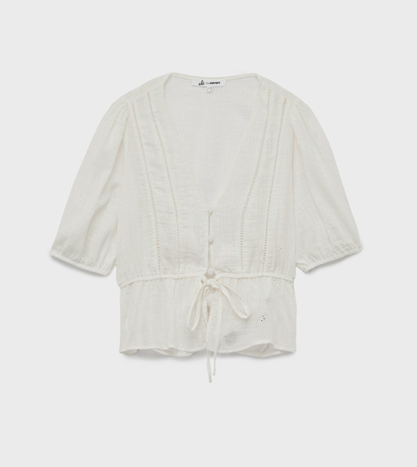 كوتون كوتون - بيج Cropped Tops