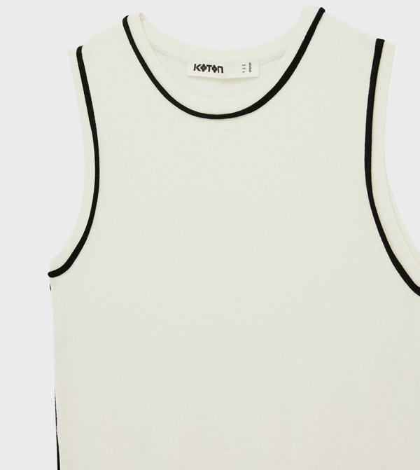 Koton Sleeveless Tops - Beige Sleeveless Tops