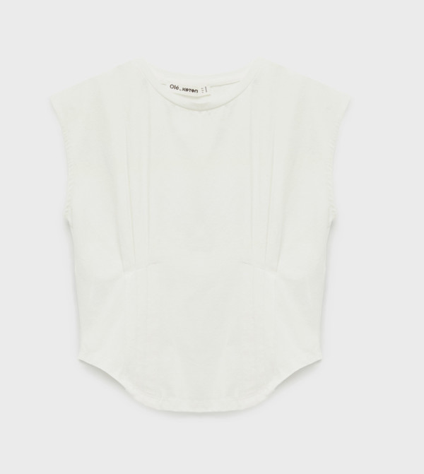 Koton Koton - Beige Sleeveless Tops