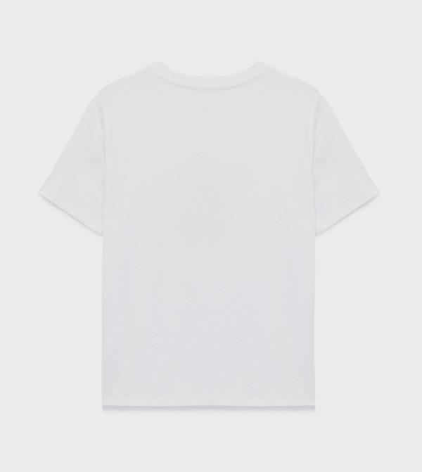 كوتون  تيشيرتات - بيج Short Sleeve T-Shirts