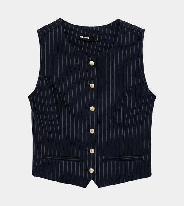 كوتون  summer-tailoring - كحلي معاطف للخصر
