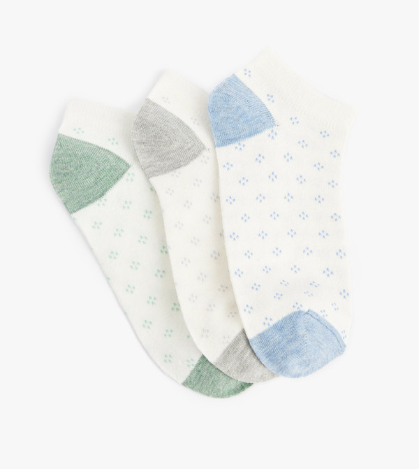كوتون  جوارب للكاحل  - أبيض Ankle Length Socks