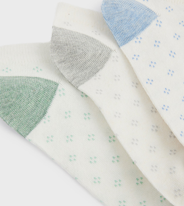 كوتون  جوارب للكاحل  - أبيض Ankle Length Socks