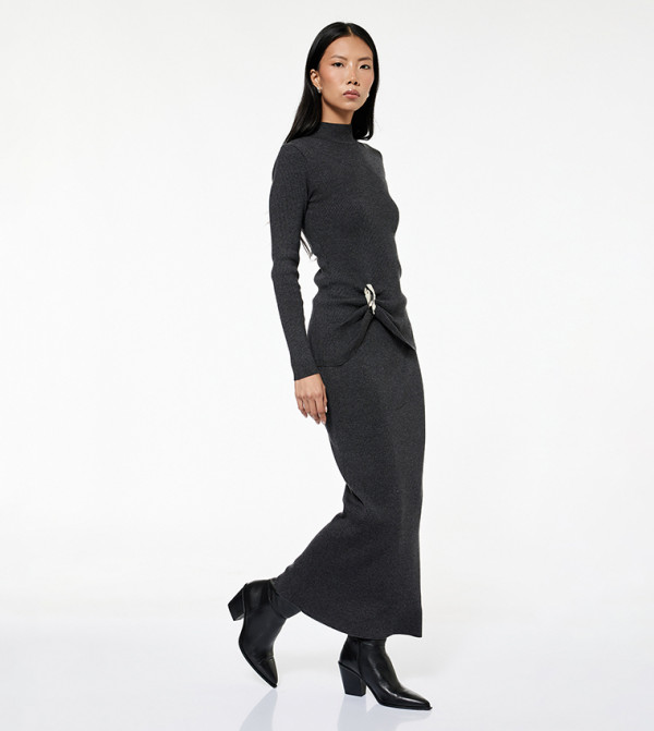 Koton  Maxi Skirts - Grey Maxi Skirts