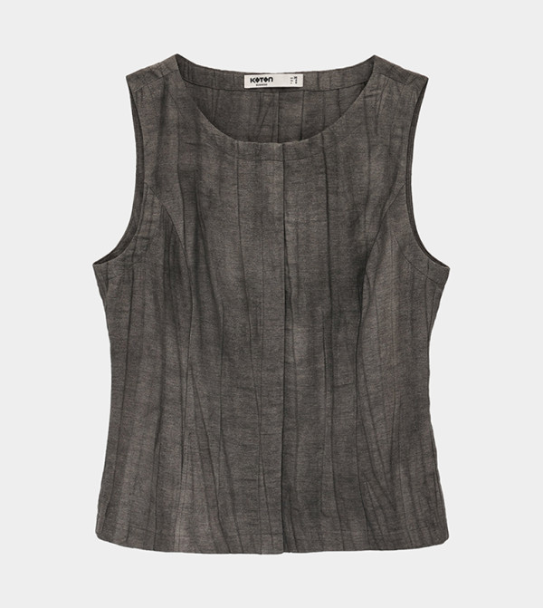 Koton  Clothing - Grey Sleeveless Tops