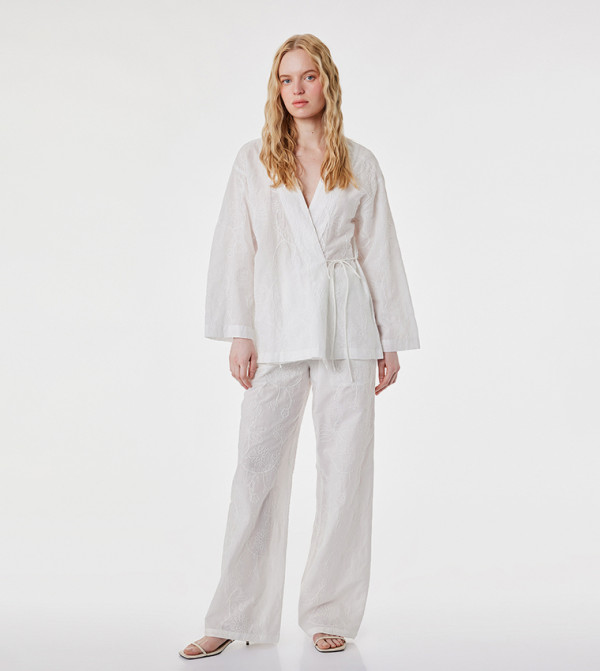 Koton Pants & Leggings - White Casual Pants