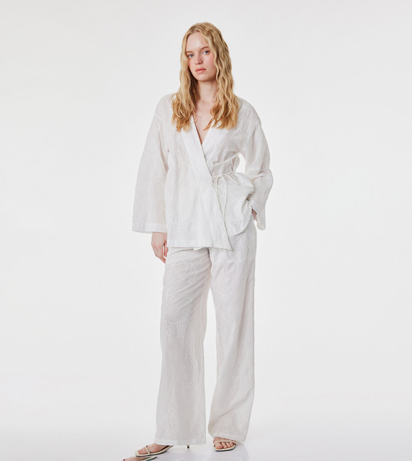 Koton Pants & Leggings - White Casual Pants