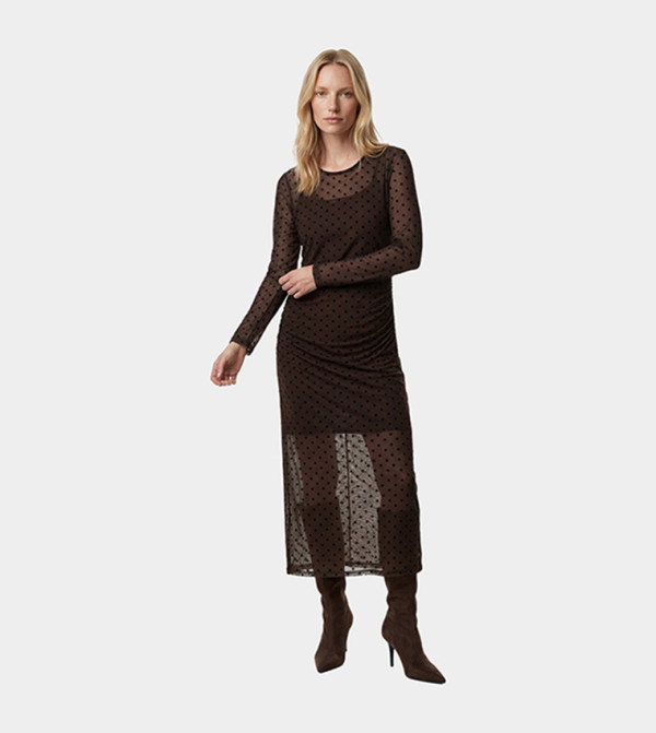 Koton  Midi Dresses - Brown Midi Dresses