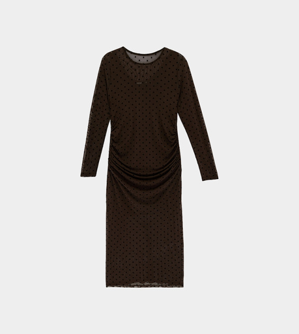 Koton  Midi Dresses - Brown Midi Dresses