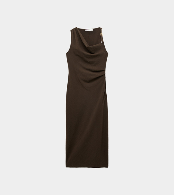 Koton  Dresses - Brown Midi Dresses