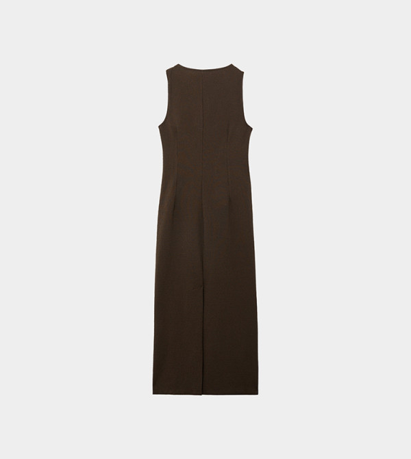 Koton  Dresses - Brown Midi Dresses