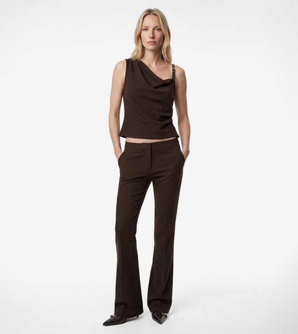 Koton  Cropped Tops - Brown Cropped Tops