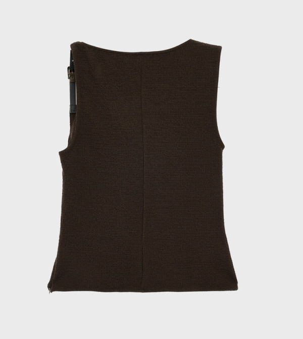 Koton  Cropped Tops - Brown Cropped Tops