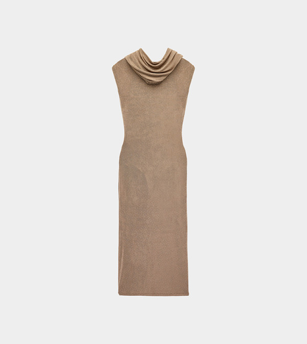 Koton  satin-going-out - Brown Midi Dresses