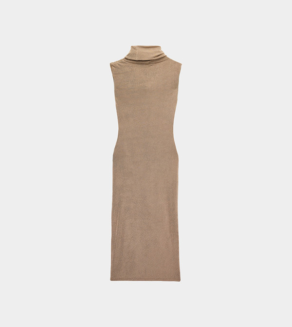 Koton  satin-going-out - Brown Midi Dresses