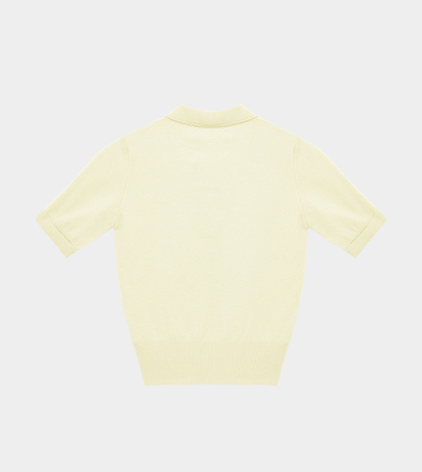 كوتون سترات و كارديغانات - أصفر V-neck Sweaters