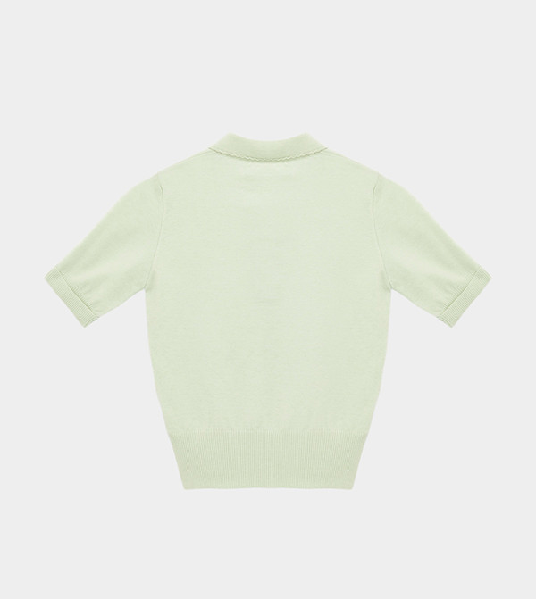 كوتون سترات و كارديغانات - أخضر V-neck Sweaters