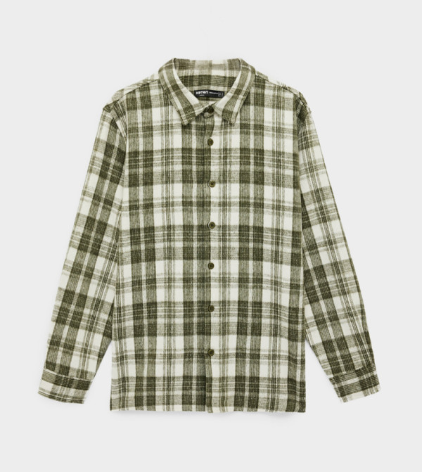 Koton Shirts - Khaki Long Sleeves