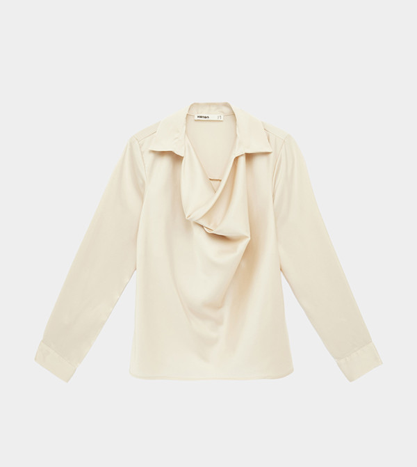 Koton  satin-going-out - Beige Casual Tops