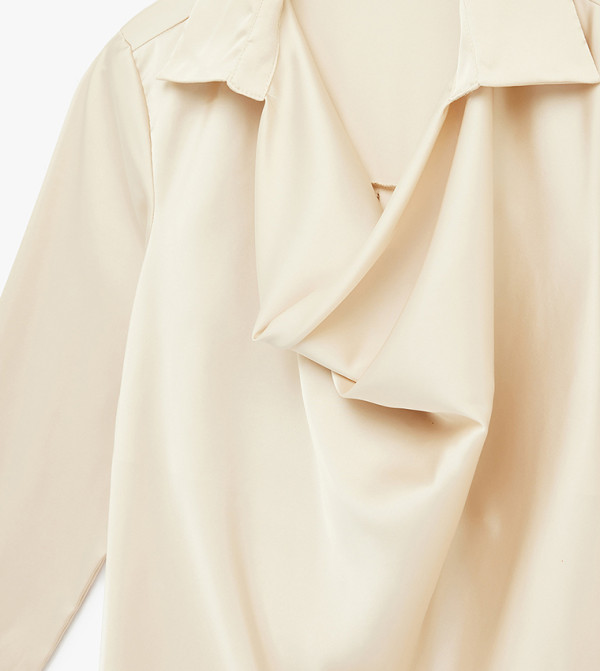 Koton  satin-going-out - Beige Casual Tops