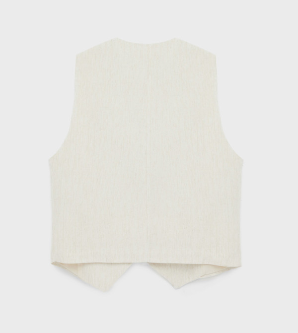 Koton  warm-hues-w - Beige Sleeveless Tops