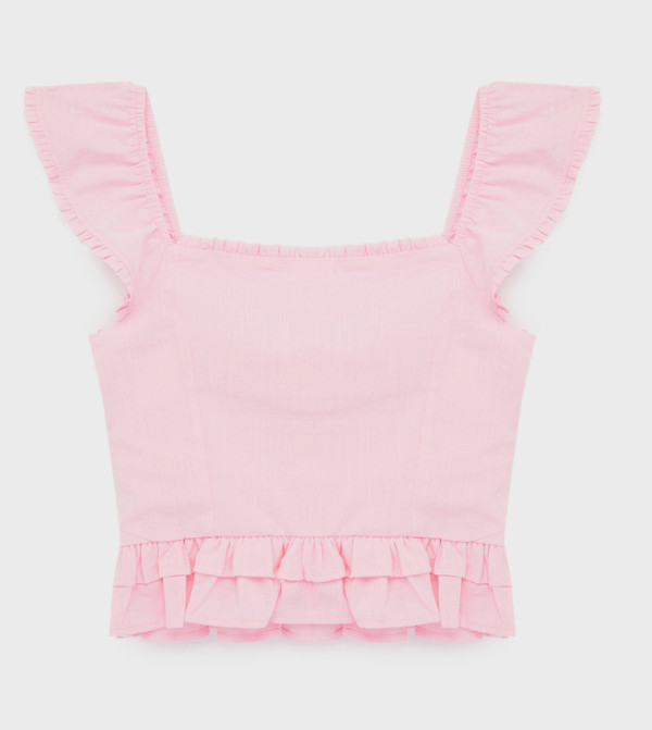 Koton Clothing - Pink Sleeveless Tops