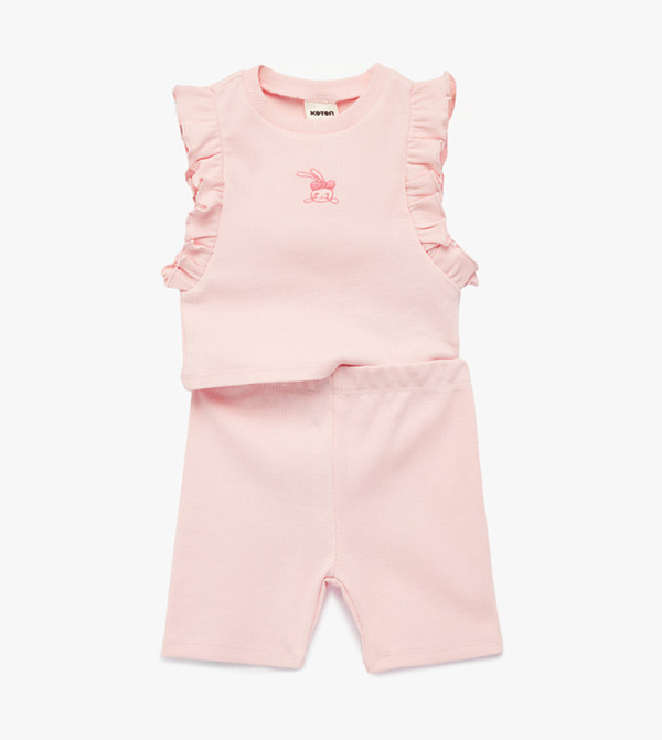 كوتون  أطقم الملابس - وردي "مجموعات الملابس "