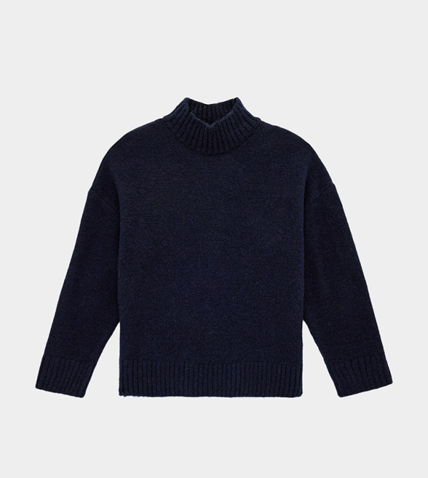 Koton  Sweaters & Cardigans - Navy Turtle neck Sweaters