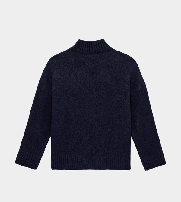 Koton  Sweaters & Cardigans - Navy Turtle neck Sweaters