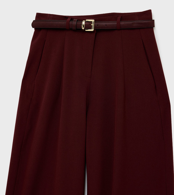 Koton  Clothing - Burgundy Casual Pants