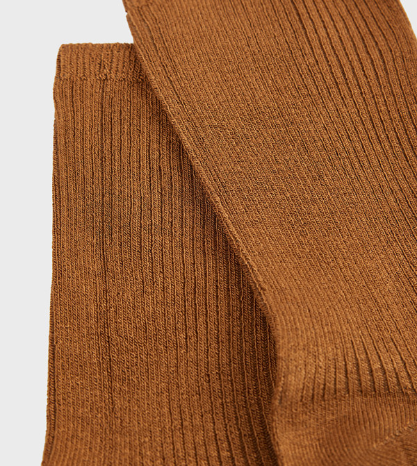 كوتون  جوارب للمنتصف الساق  - بني  Calf Length Socks