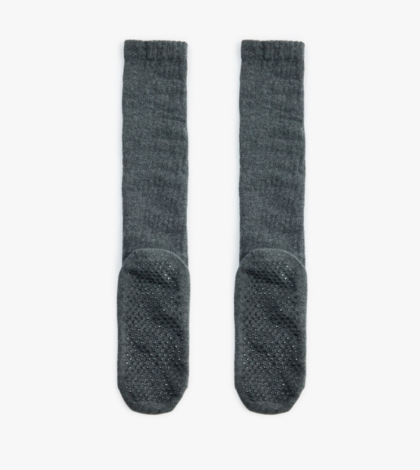 كوتون  جوارب للمنتصف الساق  - رمادي Calf Length Socks
