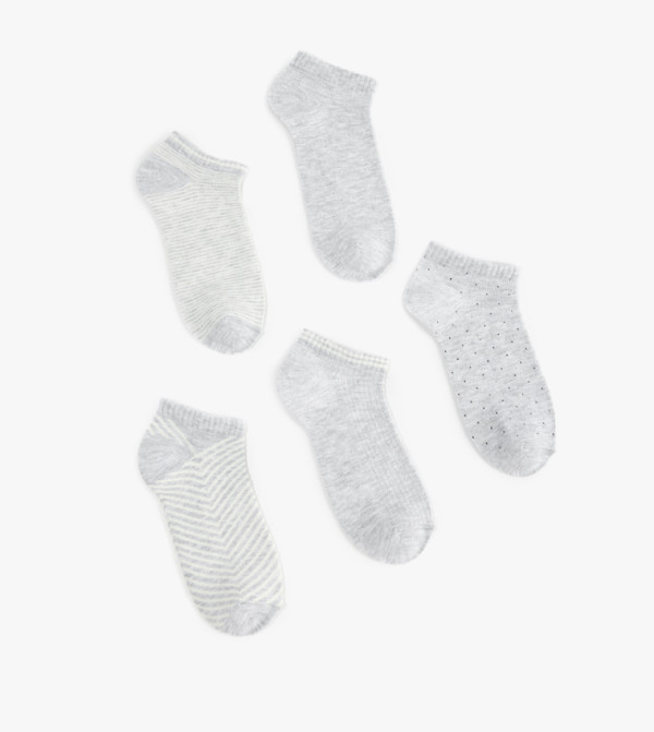 Koton No Show Socks - Grey No Show Socks