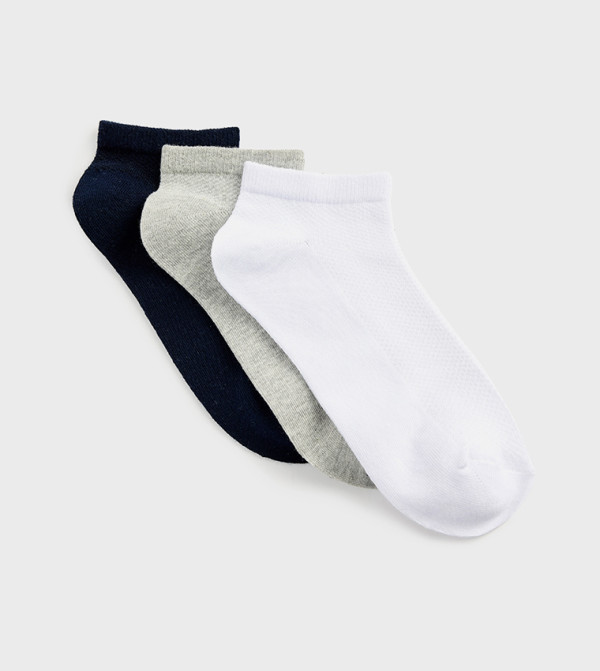 كوتون  جوارب للكاحل  - متعدد Ankle Length Socks