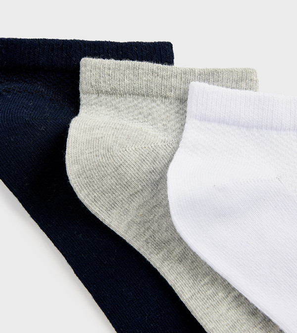 كوتون  جوارب للكاحل  - متعدد Ankle Length Socks