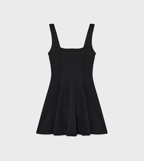 كوتون  فساتين ميني  - أسود Mini Dresses
