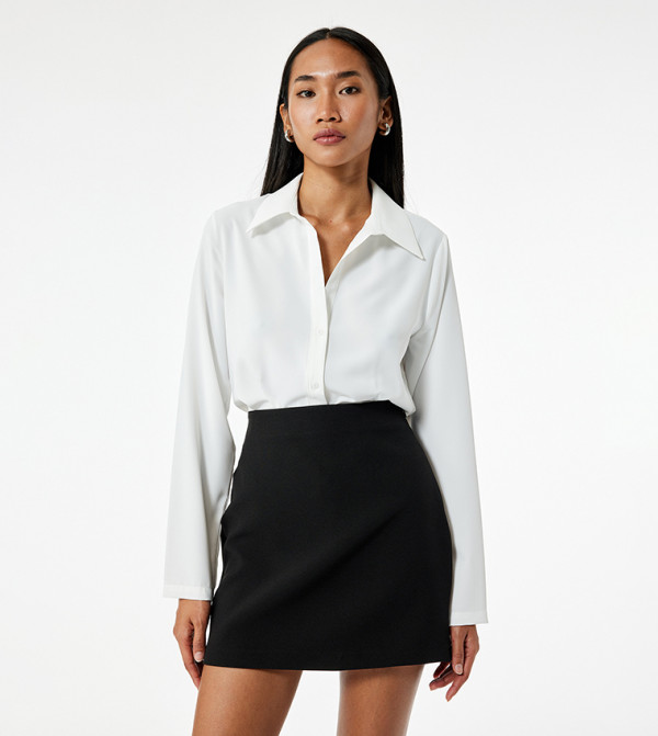كوتون  تنانير قصيرة - أسود Mini Skirts