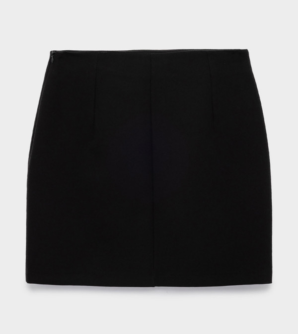 كوتون  تنانير قصيرة - أسود Mini Skirts