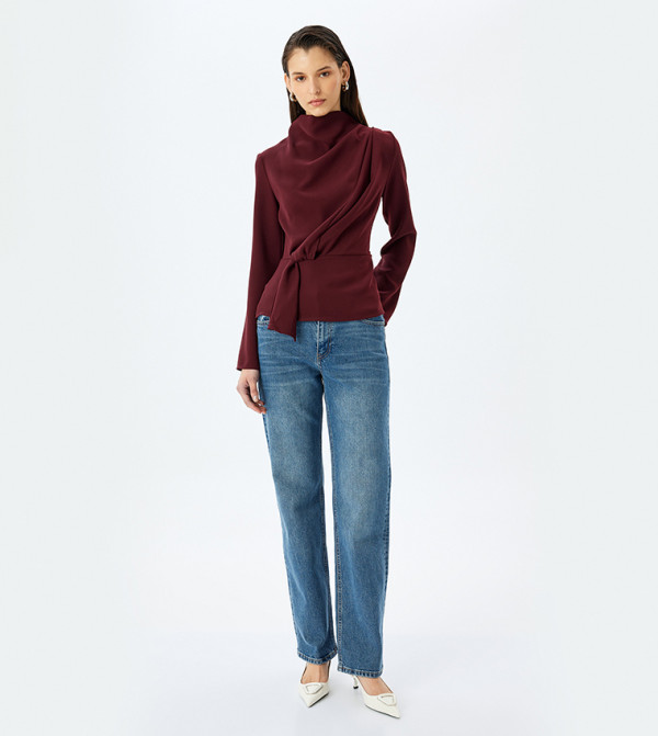 Koton  Casual Tops - Maroon Casual Tops