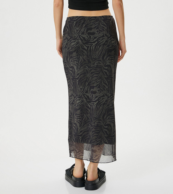 كوتون  تنانير - أخضر Midi Skirts